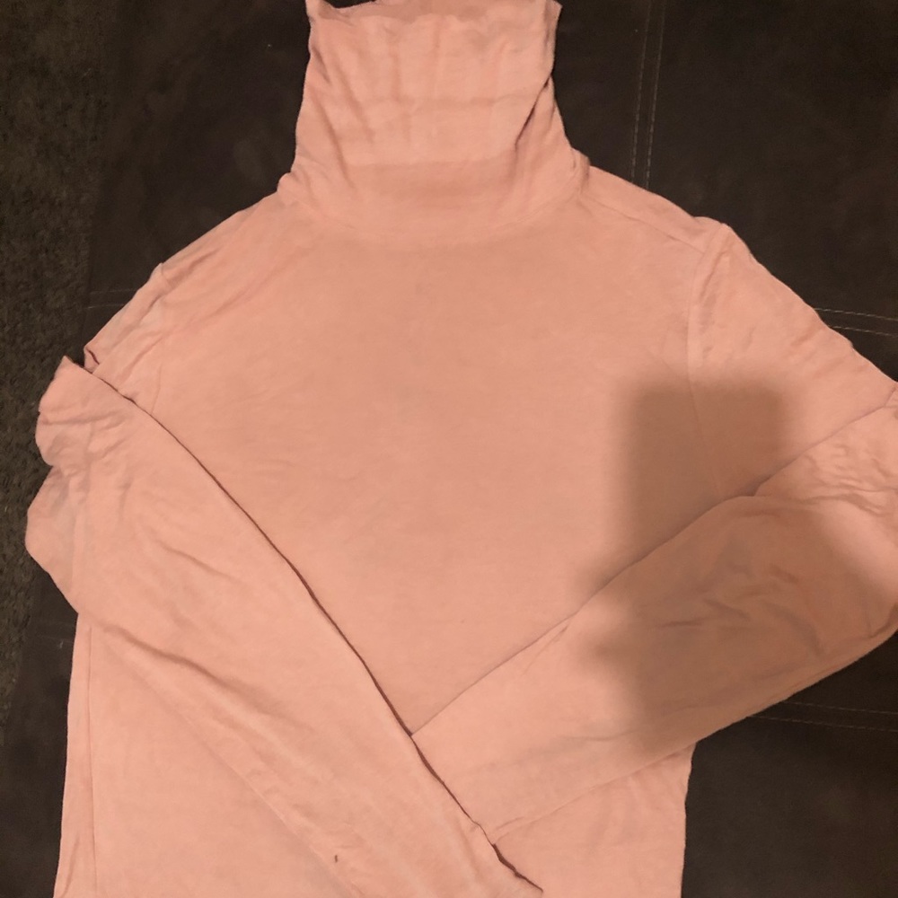 Pink turtleneck